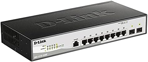 Switch D-Link Poe, 8 10 Port Managed Fast Ethernet com 2 Gigabit SFP Portas Metro Camada 2 Gerenciamento