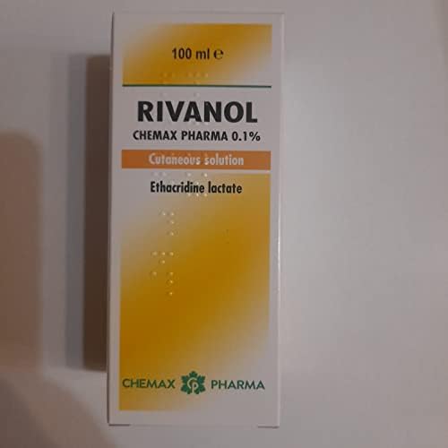 Rivanol 0,1% / lactato de etacridina / solução cutânea de 100ml
