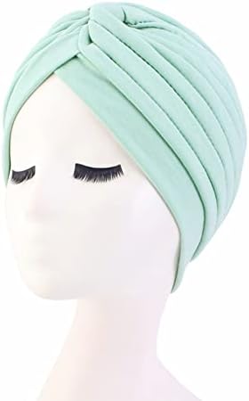 beleza yfjh feminino algodão turbante enbuete chemo grãos de gaipos de boné chapéu de cabeceira de cabelo chapéu