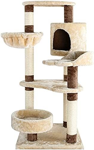 Condomínio de árvore de gatos haieshop arranhando pós -gato torre sisal bed scrather torre gat árvore