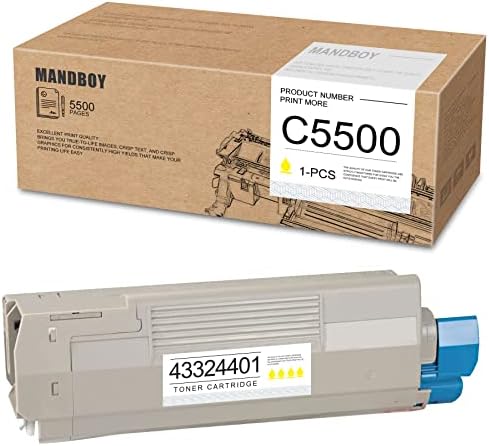 Substituição compatível com Mandboy para OKI C5500 43324401 Toner-Cartridge, Trabalhe com C5650N