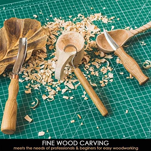 BeaverCraft BB3 Kit de escultura de colher madeira S14 Kit de ferramentas de escultura de madeira