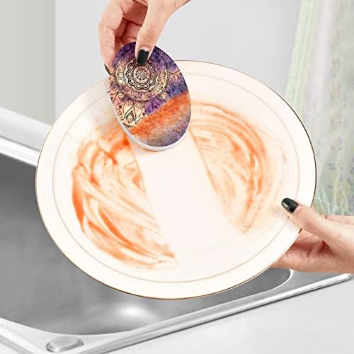ALAZA Galaxy Space Mandala Esponja de celulares de cozinha natural de cozinha para pratos lavando