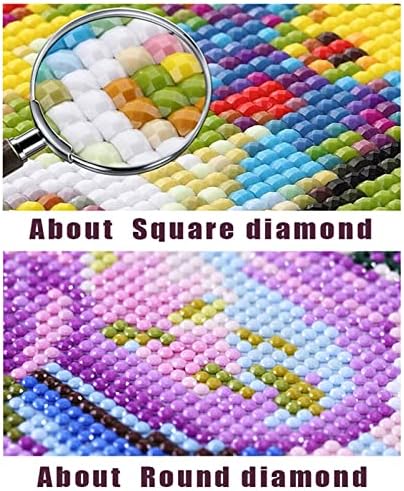 Pintura de diamante grande jardim secreto por kits de números, DIY 5D Diamond Diamond Square Praça Full Drill