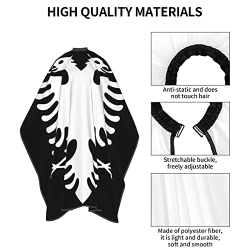 Águia albanesa de impressão 3D Profissional barbeiro capa Cabelo corte de cabelo corte de salão de salão cabeleireiro