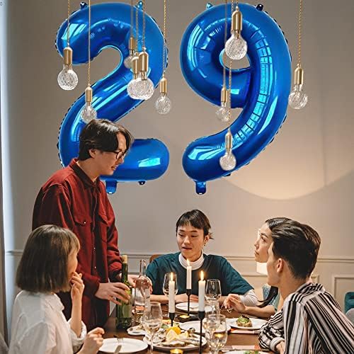 Xlood número 65 balões de 32 polegadas alfabeto de balão digital de 32 polegadas 65 balões de aniversário dígitos