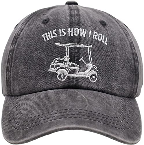Kamaple é assim que eu rolo o chapéu de carrinho de golfe, golfistas engraçados boné de beisebol