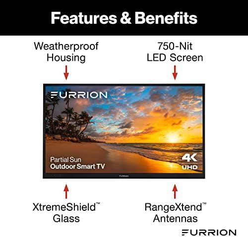 Aurora de 65 polegadas parcial-sol 4k LED TV inteligente ao ar livre-televisão ao ar livre HDR10 à prova