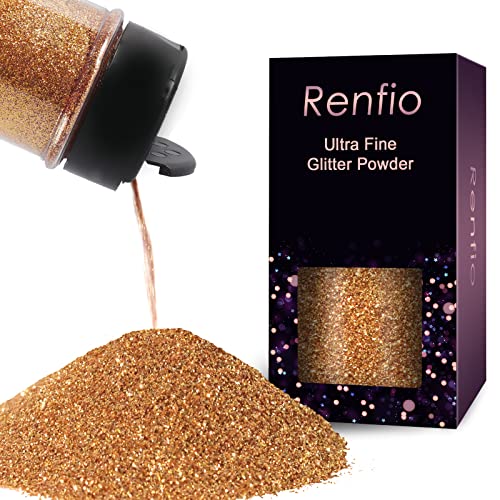 Renfio Ultra Fine Glitter Powder Resina Metálica Glitter 1,75 oz Flocos de animais de estimação LECHINS 1/128 0,008