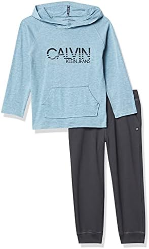Calvin Klein Boys 2 peças Conjuntos de calça encapuzados