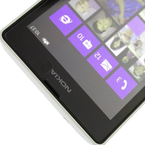 Protetor de tela Skinomi Compatível com Nokia Lumia 521 Clear Techskin TPU Anti-Bubble HD Film