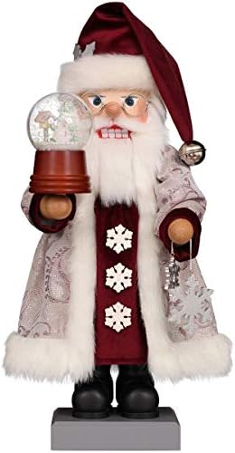 Alexander Taron 0-831 Christian Ulbricht Nutcracker - Snowglobe Santa, vermelho