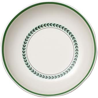 Villeroy & Boch French Garden Green Line Pasta Bowl, 9,25 pol/37 oz, porcelana premium, branca/verde