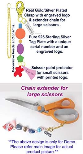 Scissors FOBs by Scissorfobz-Natural Collection- Chave da chave da chave de pulseira de pulseira