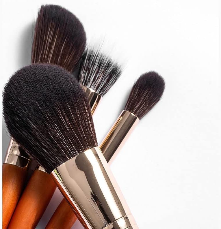 Liruxun 9 Mini Maghup Brush Definir pincéis de blush completos ferramentas de beleza escovas de sombra