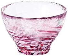 Tsugaru Biidoro, xícaras de saquê de vidro artesanais, conjunto de 4, quatro estações