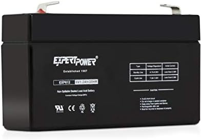 ExpertPower Exp612 6V 1,2 AMP A bateria recarregável substitui o Leoch DJW6-1.2 T1 F1 6V1.3AH 6V1.4AH