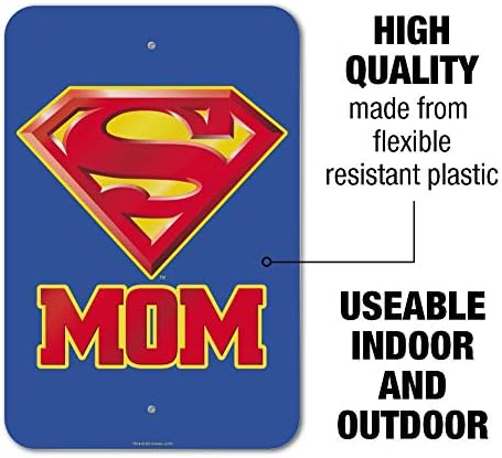 Gráficos e mais Superman Super Mom Shield Logo Home Business Office Sign