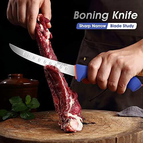 Dragon Riot Riot Premium Sicing Brisket Knife Set Slicer Knife para Corte de Carne - Grelga de Bbq Axtual