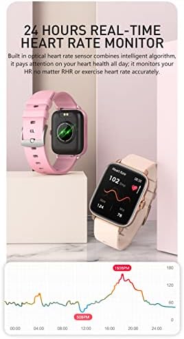 Relógios inteligentes 1,70in tela sensível ao toque completa ip67 impermeável feminino smartwatch Calls