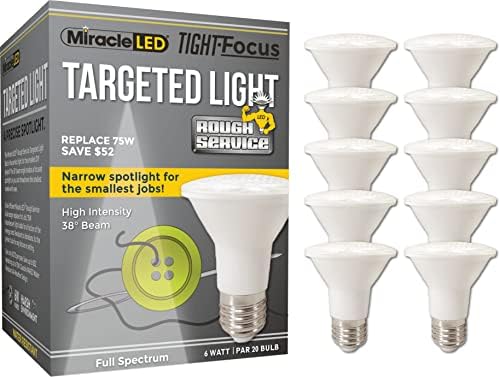 MILAGLA LED Rough Service Focus Focus LED LED LUZ - SUBSTITUIÇÃO 75W - PAR20 PAR20 Intensidade Spotlight