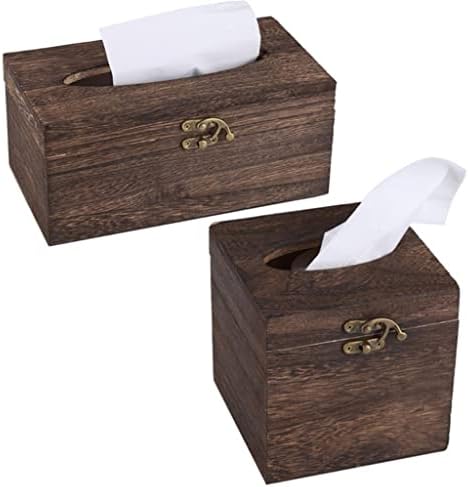 Sawqf Wood Tissue Box Nabinece Capa de guardana