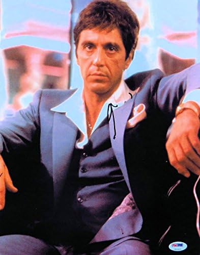 Al Pacino assinou autografado 11x14 photo scarface clássico mai cinza psa u80905
