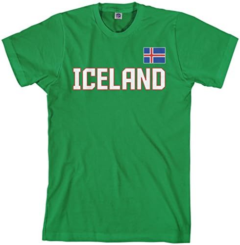 T-shirt de orgulho nacional da Islândia Threadrock Men