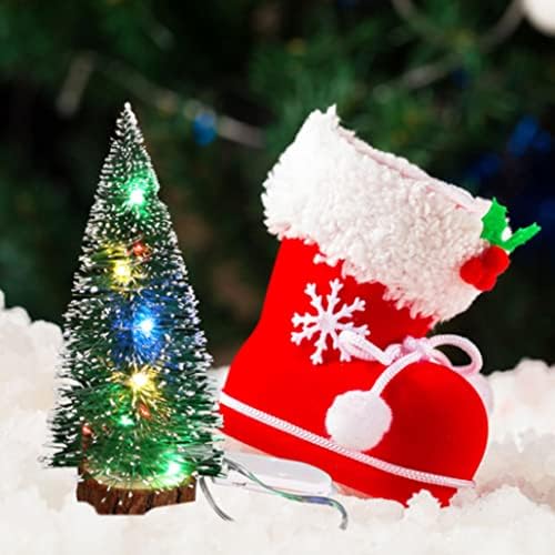 Mini árvore de Natal, mini -árvore de Natal em miniatura com árvore de mesa artificial de Natal