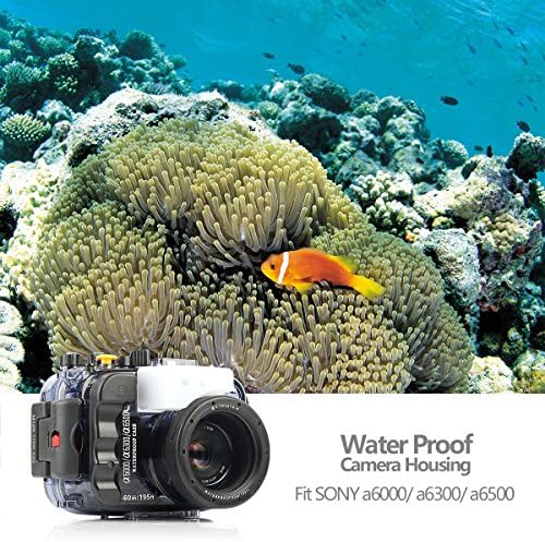 SeaFrogs Habitação impermeável WPC-A6500 Para a Sony A6300 A6500, o alojamento da câmera subaquática