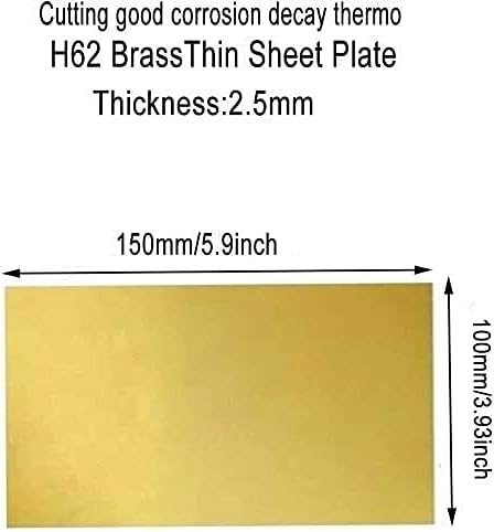 Placa Brass Folha de cobre Folha H62 Metal de metal de latão Placa de papel alumínio rolagem de placa