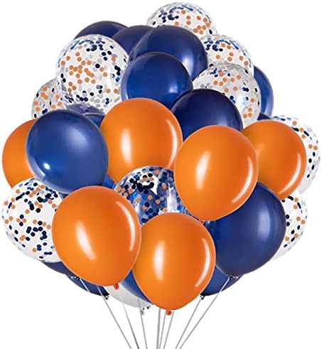 Balões verdes de 12 polegadas e balões de confetes de balão azuis e balões de confeitos para