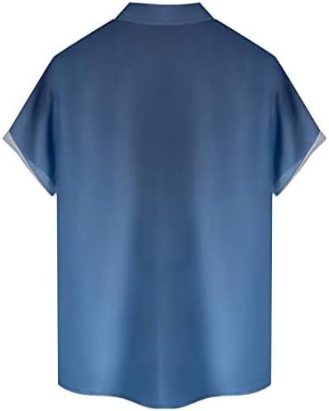 ZPERVOBA Mens impressa camisas havaianas de manga curta de manga curta camisa de camiseta de praia para