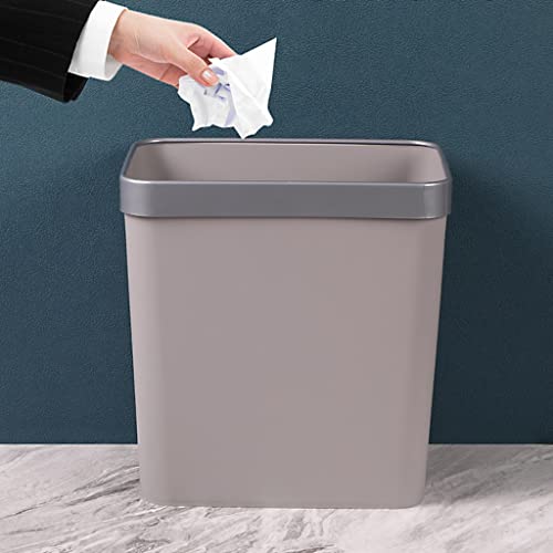 Lixo de lixo hihelo lixo de classificação quadrada lata de lixo com anel de pressão de plástico banheiro lixo
