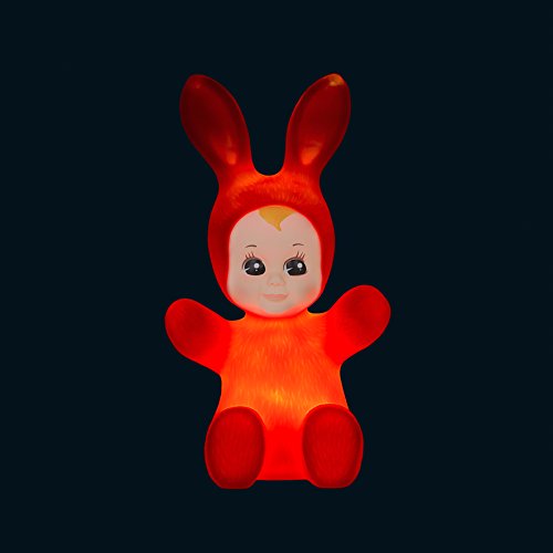 Boa noite Bunny Baby Lamp, vermelho fluorescente