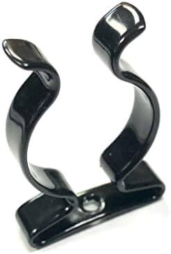 100 x Terry Tool Clips preto Plástico com revestimento de mola garras de aço dia. 28mm