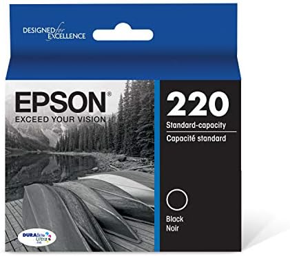 Epson T220120 Durabrite Ultra Black Standard Capacidade e Epson T220 Durabrite Ultra -Pink Capacidade padrão