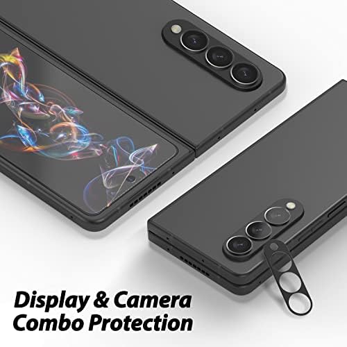 [New Hinge] Protetor de tela de vidro EZ Whitestone para Galaxy Z Fold 4 2022, Cobertura completa Escudo de vidro