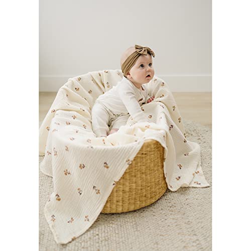 Konssy 3 Pack Muslin Swaddle Cobertors para unissex, recém -nascido recebendo cobertor, grande