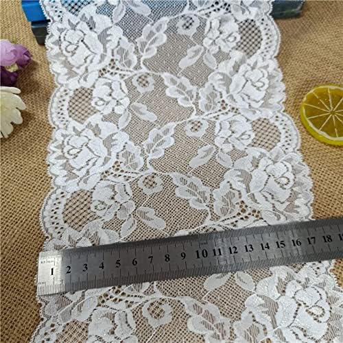 S3lcraft F -5 18 cm de largura spandex nylon elástico elástico têxteis brancos Têxteis para vestido de lingerie