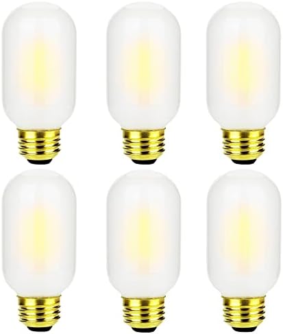 Lâmpada Edison LED LED FLMAMT, lâmpada de filamento LED de luz do dia T14 4W de 5000k, lâmpada