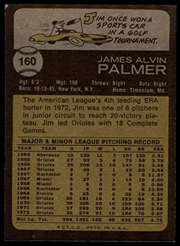 1973 Topps 160 Jim Palmer Baltimore Orioles Ex Orioles