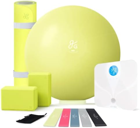 Maior bens de ioga profissional e fitness kit - 65 cm de bola de exercícios, conjunto de bandas