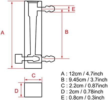 Medidor de fluxo de gás, medidor de fluxo de ar, medidor de fluxo de fluxo LZQ-7 2-20lpm com válvula de controle