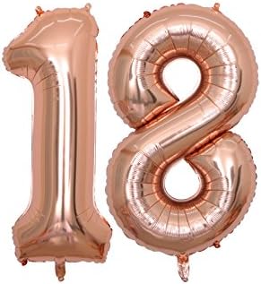 Balonar 40 polegadas jum 40º balões de papel de ouro rosa para suprimentos de festas de aniversário, decorações