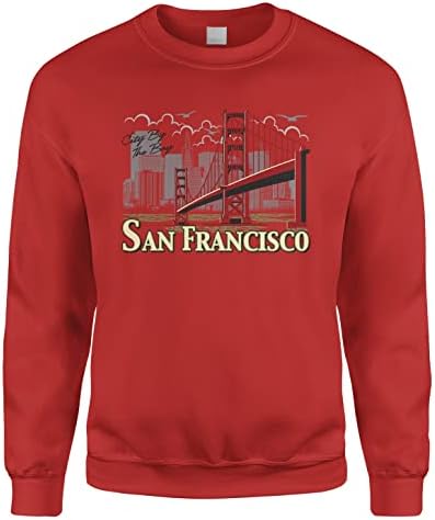 Cybertela San Francisco Golden Gate Bridge Crewneck Sweatshirt