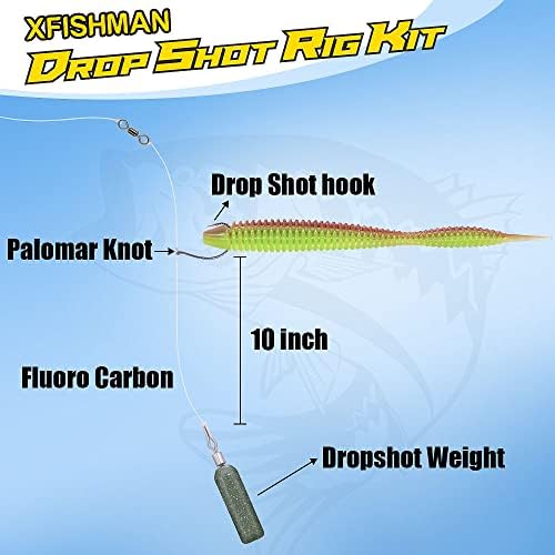 Drop-shot-rigs-for-bass-pescando-lasco-de-lases-lura-lúgures, vermes de borracha de 4 polegadas, vermes malucos,