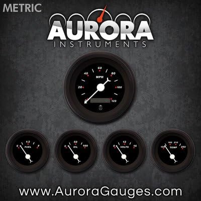 Aurora Instruments 4650 Modern Rodder Black Metric 5 Paullege Set