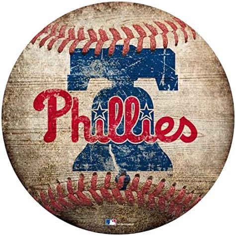 Criações de fãs Philadelphia Phillies 12 Sinal em forma de beisebol