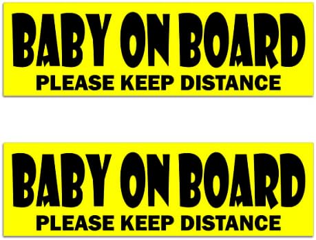 2 PC Baby a bordo adesivo - 10 x 3 crianças a bordo adesivo de carro - crianças a bordo adesivo de carro